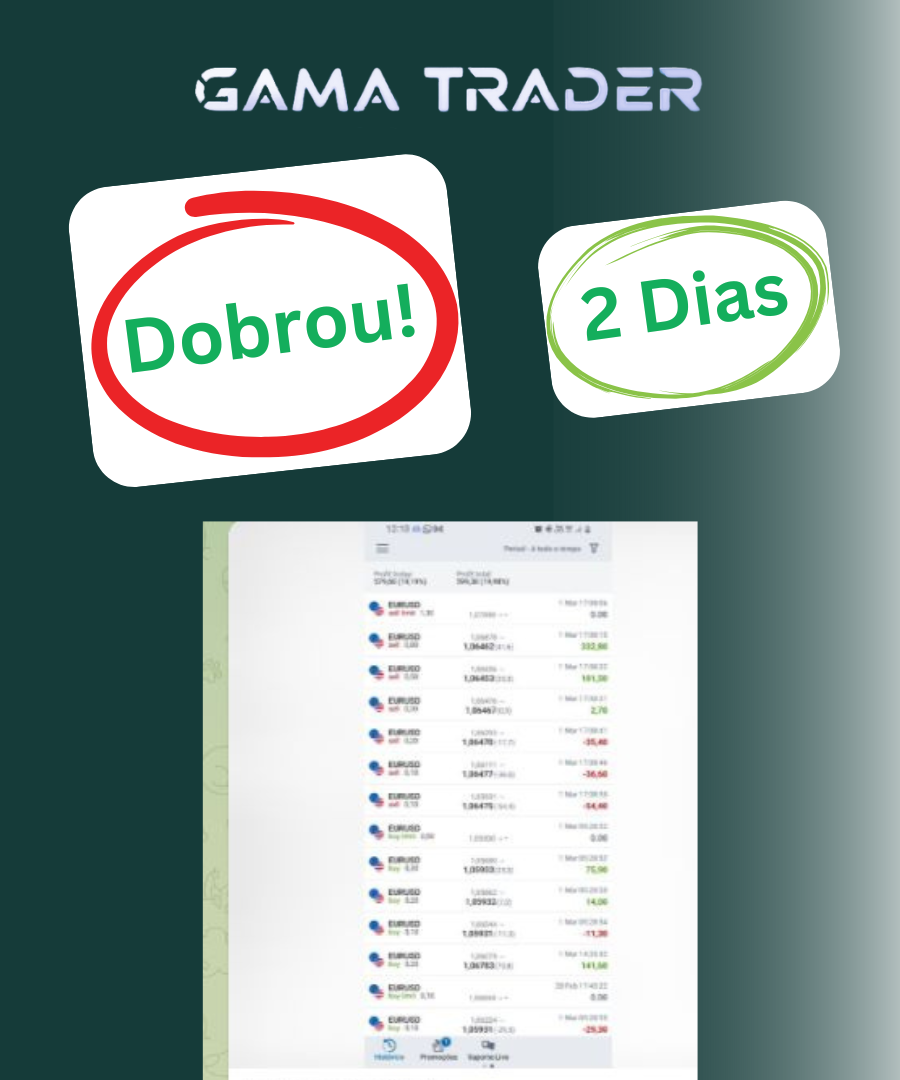 DEPOIMENTO 14 GAMA TRADER FOREX